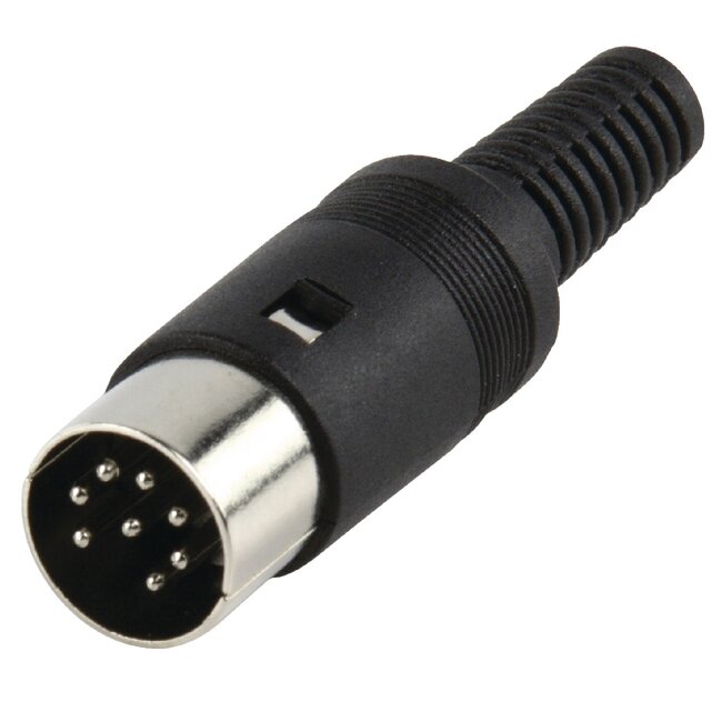 DIN 8-pins (m) connector