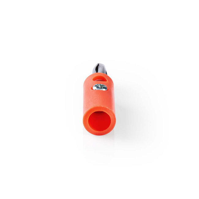 Banaan connector voor luidsprekerkabel tot 4 mm / rood