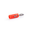 Banaan connector voor luidsprekerkabel tot 4 mm / rood