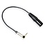 XLR (m) - 3,5mm Jack (m) haaks audio adapter kabel - 0,30 meter
