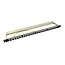 19'' Patch Panel 0,5U voor 24 Keystone modules / zwart