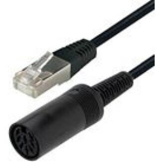 Cavus Cavus RJ45 naar 8-pins DIN Powerlink PL8 adapter voor B&O / zwart - 0,15 meter