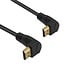 HDMI kabel - 90° haakse connectoren (boven/boven) - HDMI2.0 (4K 60Hz + HDR) - 0,60 meter