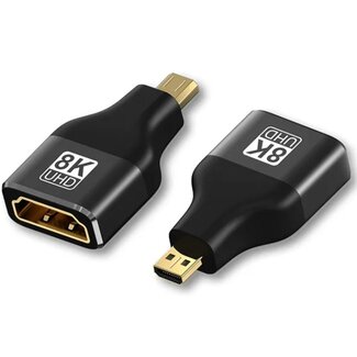 Universal Micro HDMI - HDMI adapter - HDMI2.1 (8K 60Hz + HDR) / zwart