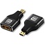 Micro HDMI - HDMI adapter - HDMI2.1 (8K 60Hz + HDR) / zwart