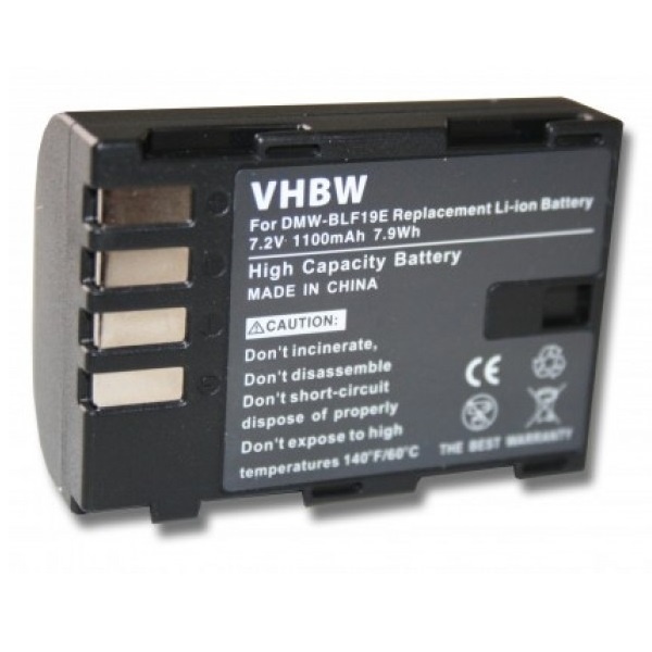 Camera accu compatibel met Panasonic DMW-BLF19 - 1100 mAh