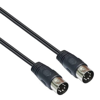 Universal DIN 7-pins audiokabel / zwart - 3 meter