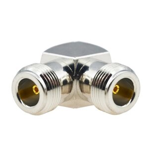 Universal N (v) - N (v) haakse adapter - 50 Ohm