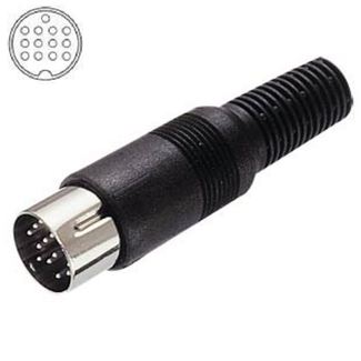OKS 13-pins DIN connector (m)