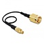 MMCX (m) - SMA (m) kabel - Mini Coax (1,13 mm) - 50 Ohm - 0,10 meter