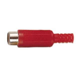 S-Impuls Tulp (v) audio/video connector - plastic / rood