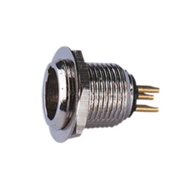 Mini XLR 3-pins (TA3) inbouwconnector (m)