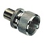 UHF (m) - F (v) adapter - 50 Ohm