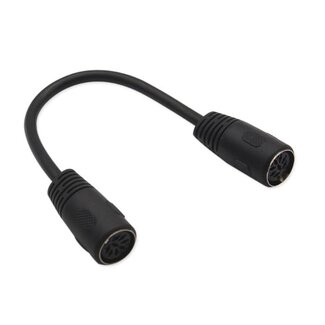 Dolphix DIN 8-pins luidspreker koppelstuk / zwart - 0,20 meter