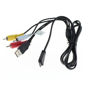OTB USB AV kabel compatibel met VMC-MD3 voor Sony Cyber-shot camera's - 1,5 meter