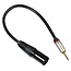 XLR (m) - 3,5mm Jack (m) audio adapter kabel - 0,30 meter