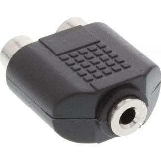 InLine 3,5mm Jack mono (v) - Tulp stereo (v) adapter