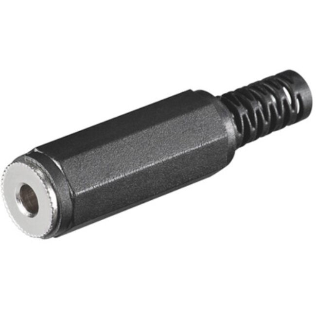Stereo 2,50mm Jack audio contra connector recht