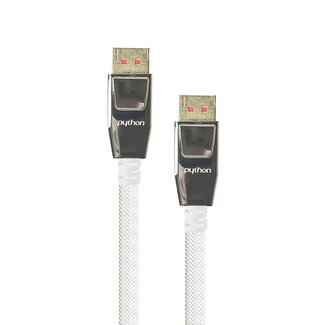 Python PYTHON actieve DisplayPort kabel - versie 1.4 (5K/8K 60Hz) / wit - 10 meter