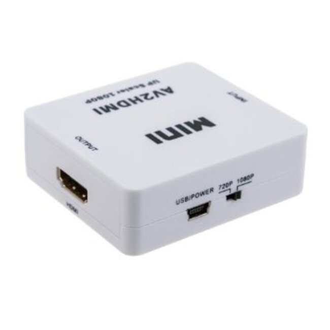 Tulp Composiet AV naar HDMI converter / wit