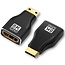 Mini HDMI - HDMI adapter - HDMI2.1 (8K 60Hz + HDR) / zwart