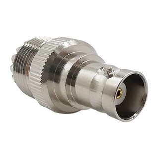 Universal BNC (v) - UHF (v) adapter - 50 Ohm