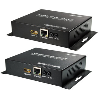 MaxTrack HDMI + IR + ethernet verlenger over 1 netwerkkabel - 100 meter - versie 1.4 (4K 30Hz)