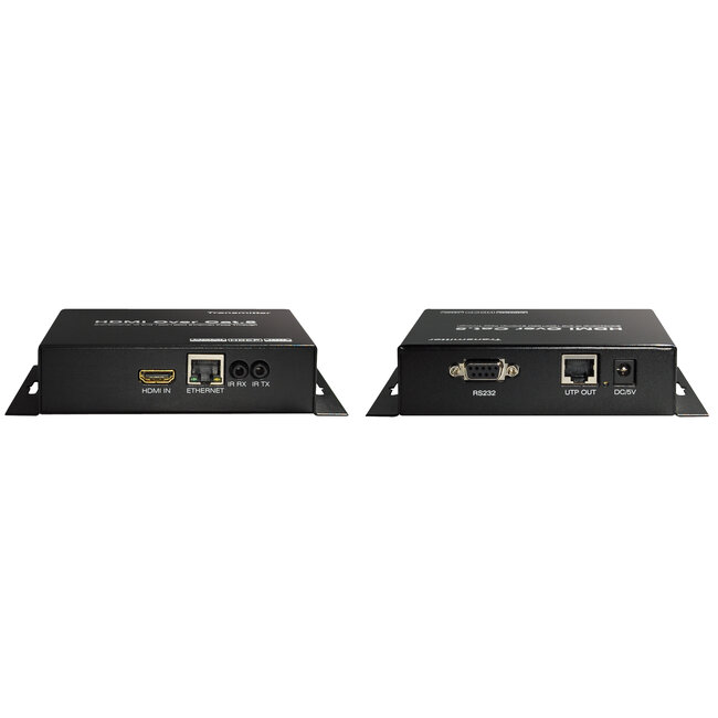 HDMI + IR + ethernet verlenger over 1 netwerkkabel - 100 meter - versie 1.4 (4K 30Hz)