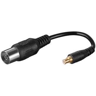 Goobay Adapter kabel Coax vrouwelijk - MCX mannelijk - 0,10 meter