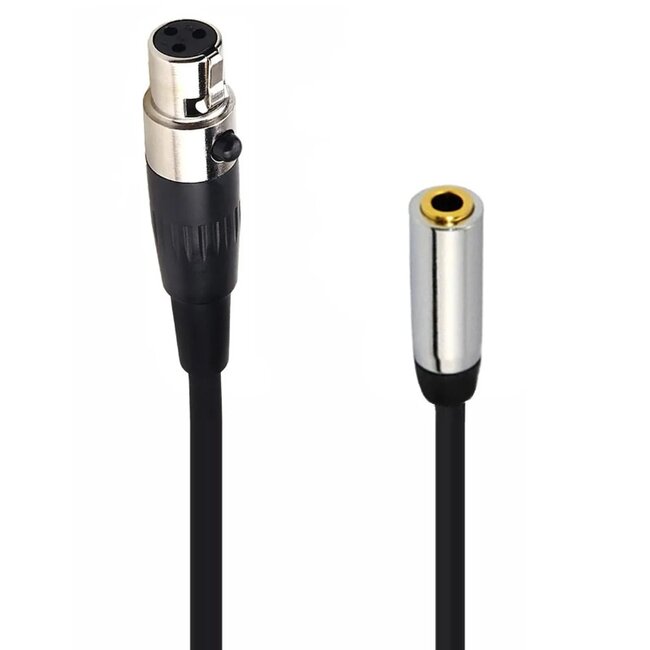 Mini XLR (v) - 3,5mm Jack (v) audiokabel - 0,50 meter