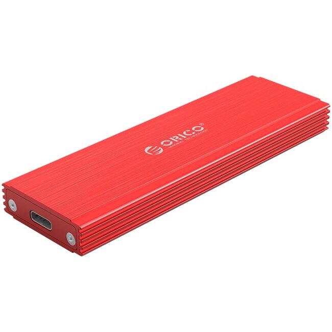Orico premium behuizing voor M.2 NVMe PCIe SSD (max. 80 mm, tot 2 TB) - USB3.1 / aluminium (rood)