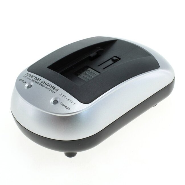 Camera accu snellader met losse adapter compatibel met Canon NB-2L, NB-2LH en BP-2L accu's