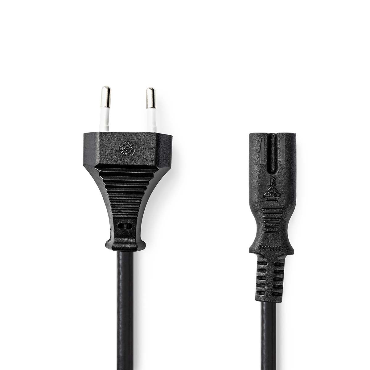 Nedis PCGB11040BK30 Euro Voedingskabel Recht Euro Male - Iec-320-c7 3,00 M Zwart