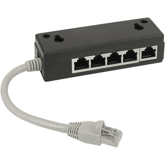 InLine InLine® ISDN verdeeldoos 5x RJ45 Bu, 15cm kabel, met eindweerstanden