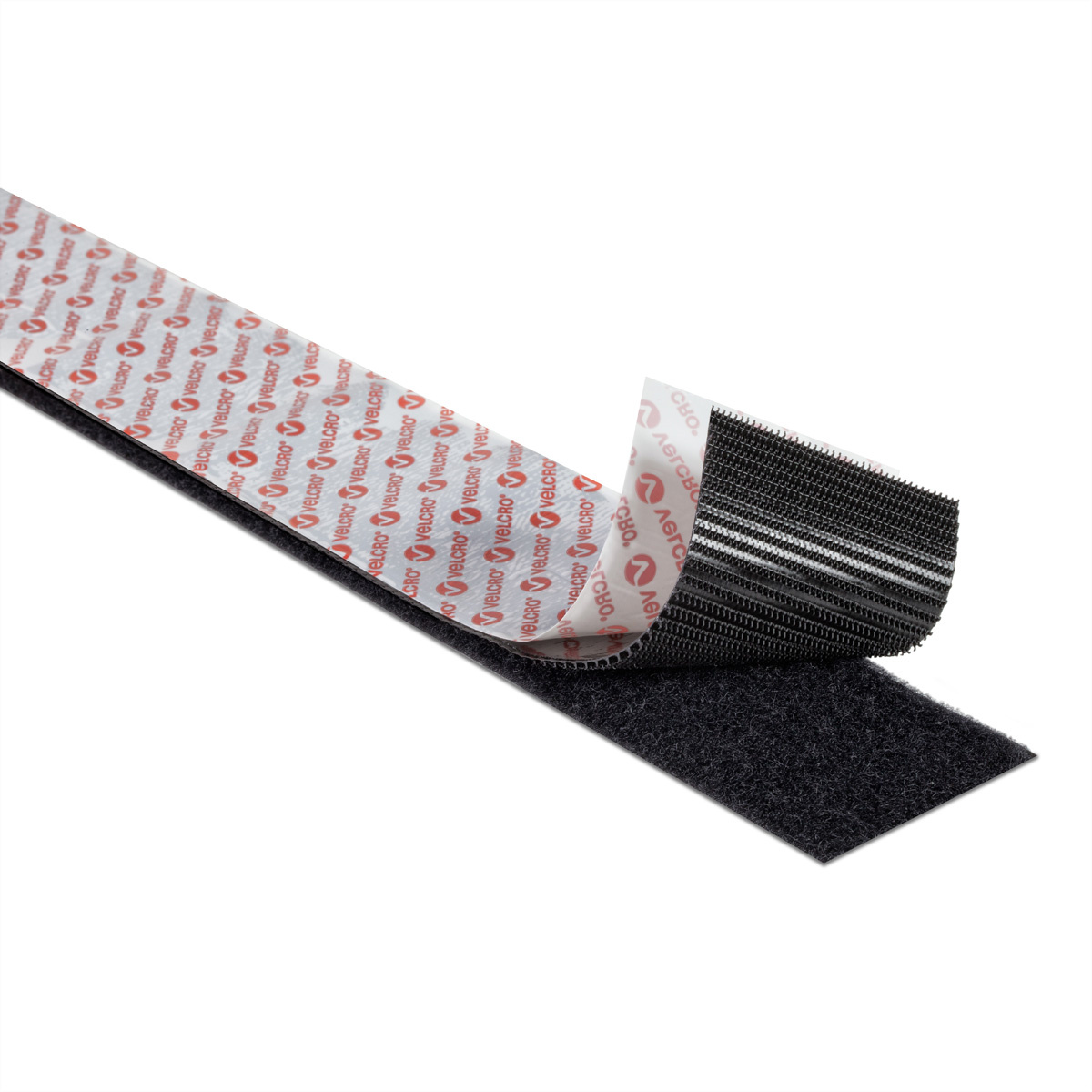 VELCRO® VEL-EC60241 Klittenband Om vast te plakken Haak- en lusdeel, Extra sterk (l x b) 1000 mm x 50 mm Zwart 1 m