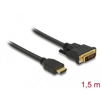 DeLOCK Delock HDMI to DVI 24+1 cable bidirectional 1.5 m