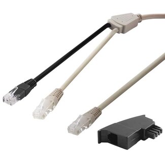 Goobay Goobay DSL Y Distributor/Adapter (RJ45/TAE) Cable Set