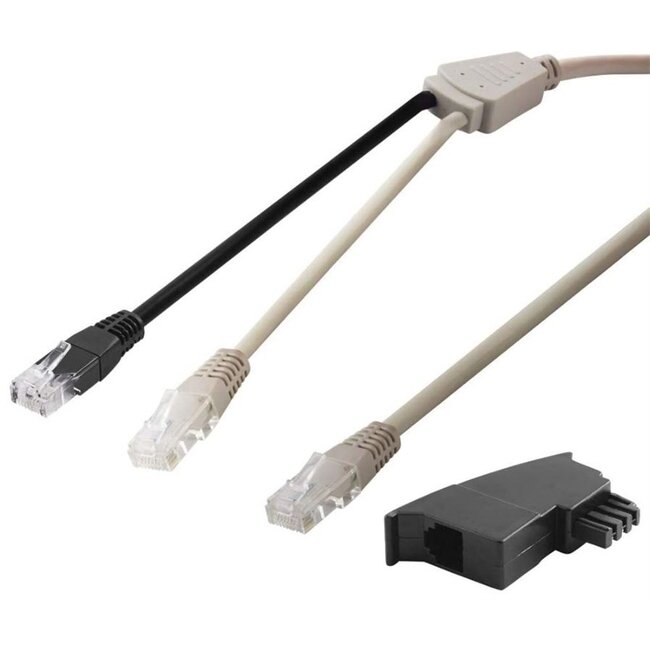 Goobay DSL Y Distributor/Adapter (RJ45/TAE) Cable Set