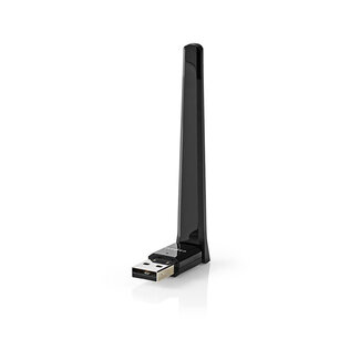 Nedis Nedis USB-A - WLAN / Wi-Fi dongle met externe antenne - Dual Band AC600 / 600 Mbps