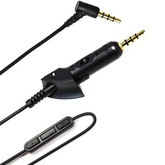 Dolphix Audiokabel met control talk voor Bose QuietComfort 15 (QC15) hoofdtelefoon - 1,7 meter