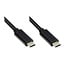 USB-C naar USB-C kabel - USB2.0 - tot 60W / zwart - 0,50 meter