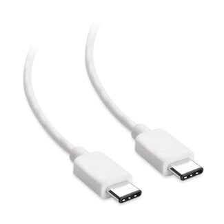 Goobay USB-C naar USB-C kabel - USB2.0 - tot 60W / wit - 1 meter
