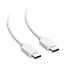 USB-C naar USB-C kabel - USB2.0 - tot 60W / wit - 1 meter