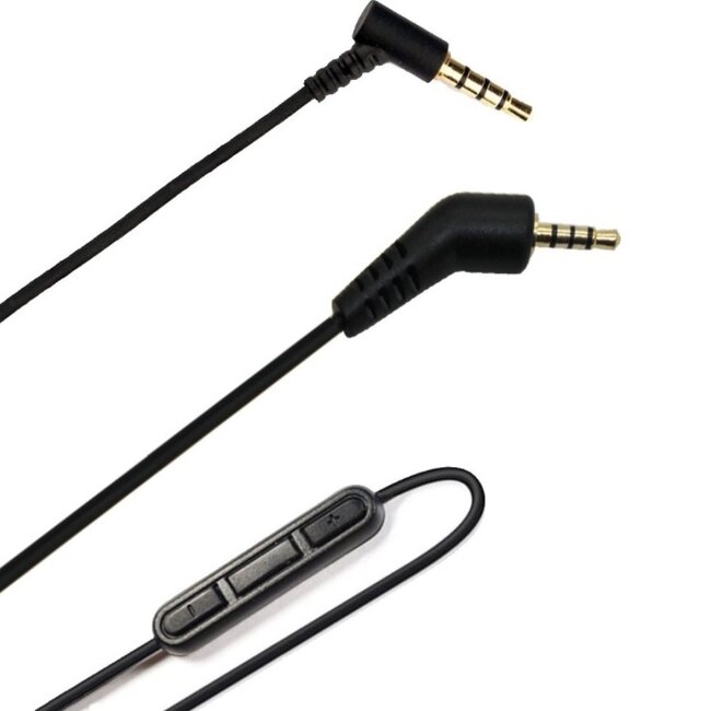 Audiokabel met control talk voor Bose QuietComfort 3 (QC3) hoofdtelefoon - 1,2 meter