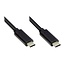 USB-C naar USB-C kabel - USB2.0 - tot 60W / zwart - 1,5 meter