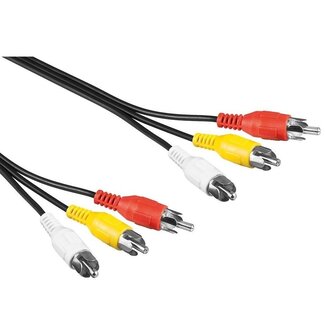 InLine Tulp composiet audio video kabel - 1 meter