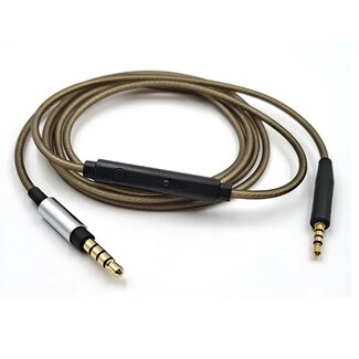 Dolphix Premium audiokabel met control talk voor o.a. Bose On-Ear 2, 700, QuietComfort 25, 35, 45 en Ultra - 1,2 meter