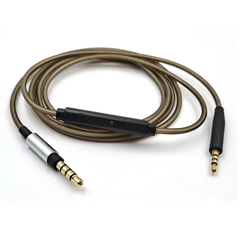 Premium audiokabel met control talk voor Bose QuietComfort 25 (QC25) en 35 (QC35), On-Ear 2 (OE2) en SoundLink - 1,2 meter