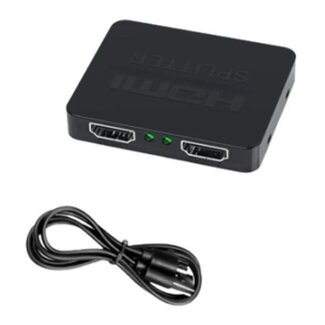 Dolphix HDMI splitter 1 naar 2 - HDMI1.4 (4K 30Hz) - voeding via USB