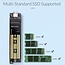 Orico behuizing voor M.2 NVMe PCIe SSD (max. 80mm, tot 2 TB) - USB3.1 / zwart